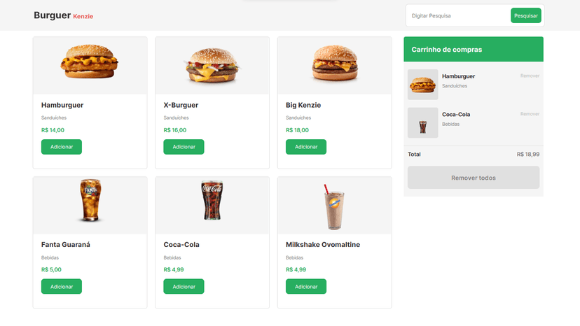Site Hamburgueria